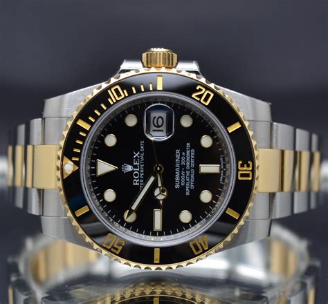 rolex submariner two tone 36mm|rolex submariner value chart.